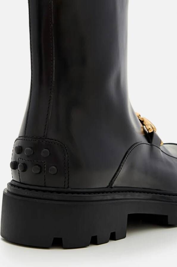 TOD'S Boots Ankle Boot With Rubber Sole in zwart