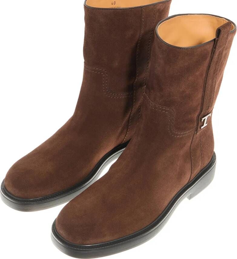 TOD'S Boots & laarzen Stiefel Tronchetto in bruin