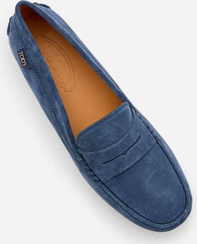 TOD'S Gommino Leather Loafer in blauw