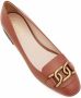 TOD'S Loafers & ballerina schoenen Ballerina Leather Flat in bruin - Thumbnail 2