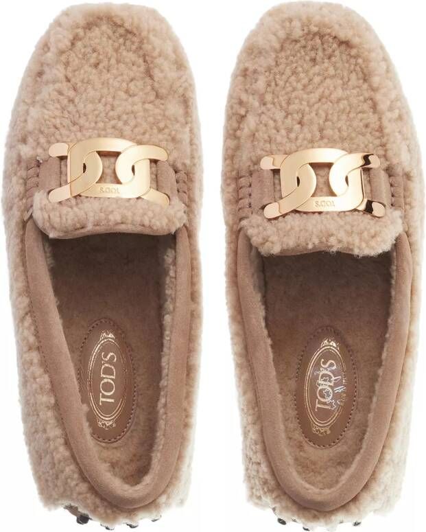 TOD'S Loafers & ballerina schoenen City Gommino Driving Shoes Sheepskin in beige