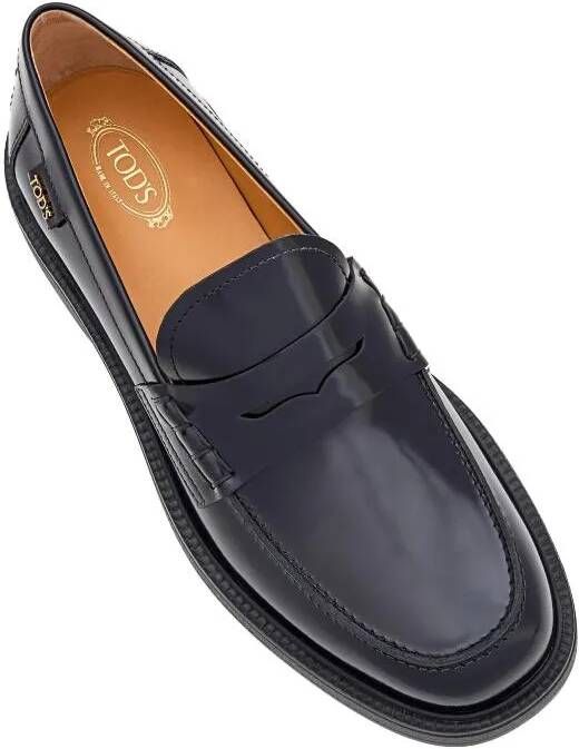 TOD'S Loafers & ballerina schoenen Leather Loafer in zwart