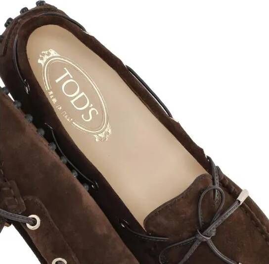 TOD'S Loafers & ballerina schoenen Leather Loafers in bruin