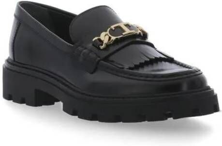 TOD'S Loafers & ballerina schoenen Leather Loafers in zwart