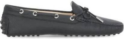 TOD'S Loafers & ballerina schoenen Pebbled Leather Loafers in zwart