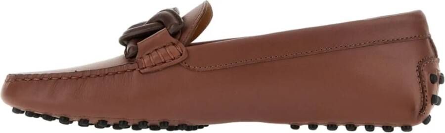 TOD'S Loafers Flat shoes Brown in bruin