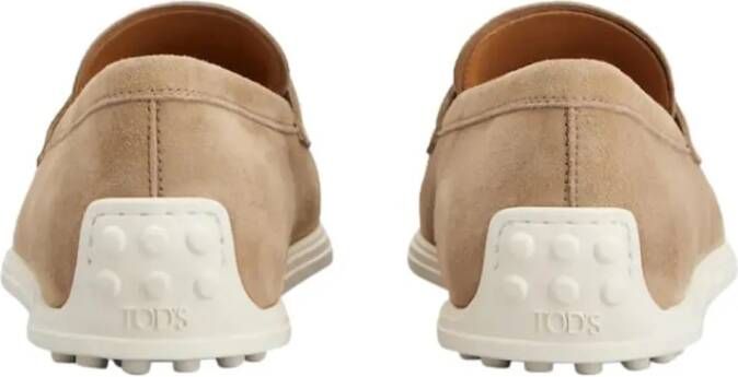 TOD'S Loafers Flat Shoes Cappuccino in bruin