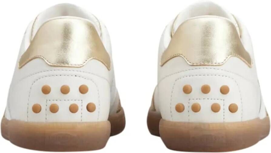 TOD'S Low-Top Sneakers Cassetta Sneaker Leather White in beige