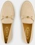 TOD'S Beige Raffia Loafer Slip-On Ronde Neus Beige Dames - Thumbnail 9