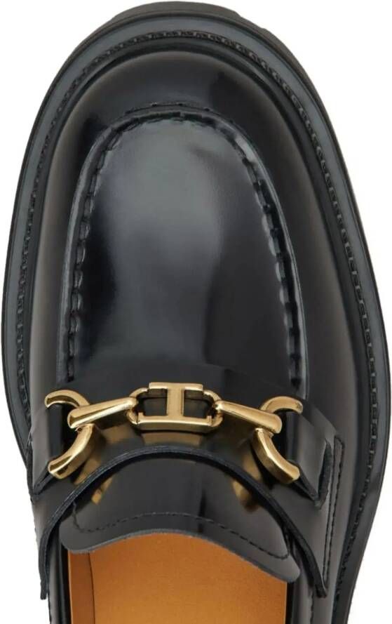 TOD'S Sandalen Flat shoes Black in zwart