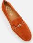 TOD'S Suede Loafers With Refined Metal Detailing in oranje - Thumbnail 2