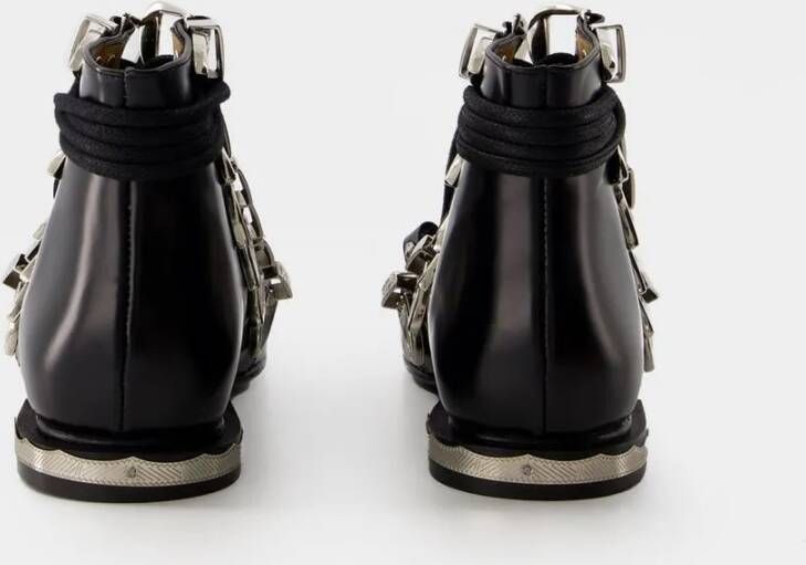 Toga Pulla Boots Ankle Boots Leather Black in zwart