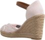 Tommy Hilfiger Espadrilles Basic Seersucker High Wedge in poeder roze - Thumbnail 2