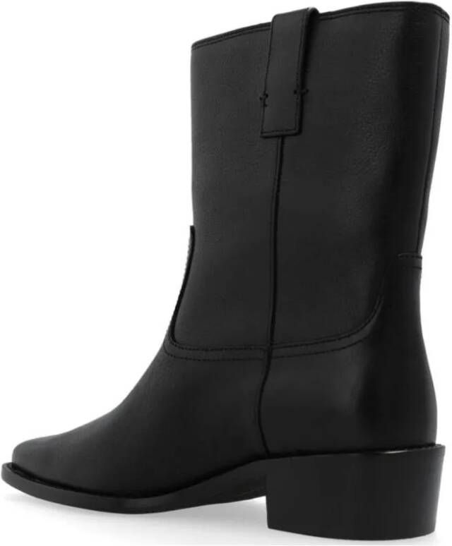 TORY BURCH Boots Black City Western Ankle Boot in zwart