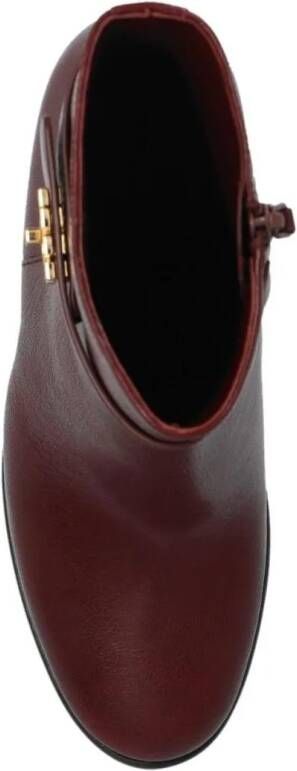 TORY BURCH Boots Burgundy 90Mm Ankle Boots in rood