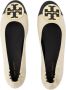 TORY BURCH Claire Cap-Toe Ballerinas Leather Cream in beige - Thumbnail 2