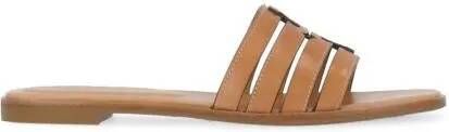 TORY BURCH Sandalen Ines Cage Slide Slippers in bruin