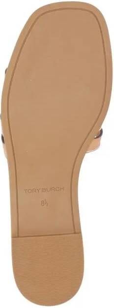 TORY BURCH Sandalen Ines Cage Slide Slippers in bruin