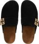 TORY BURCH Zwarte platte loafers met logodetail Black Dames - Thumbnail 10