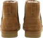 Ugg Classic Mini Logo Rubber Laarzen voor Dames in Brown Suede - Thumbnail 3