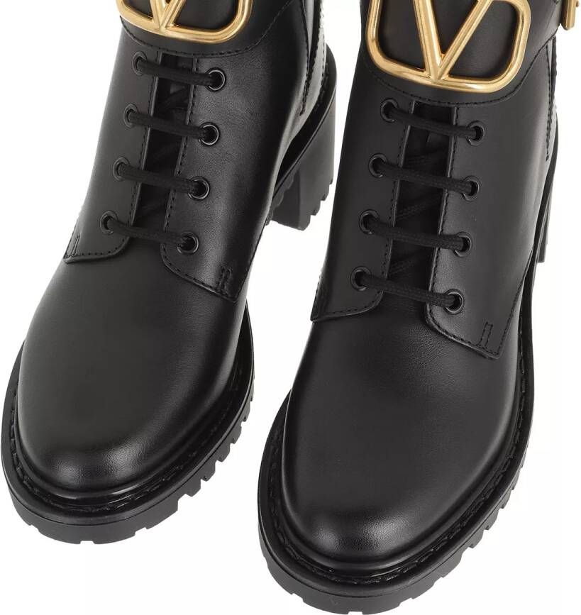 Valentino Garavani Boots & laarzen V Logo Combat Boots Leather in zwart