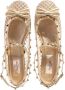 Valentino Garavani Loafers & ballerina schoenen Ballerina Rockstud 05 in goud - Thumbnail 2