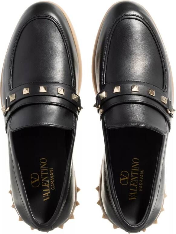 Valentino Garavani Loafers & ballerina schoenen Loafer Leisure Flowa in zwart