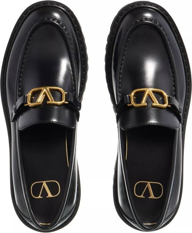 Valentino Garavani Loafers & ballerina schoenen Loafer Vlogo Signature in zwart