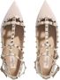 Valentino Garavani Loafers & ballerina schoenen Rockstud Ballerina in grijs - Thumbnail 3