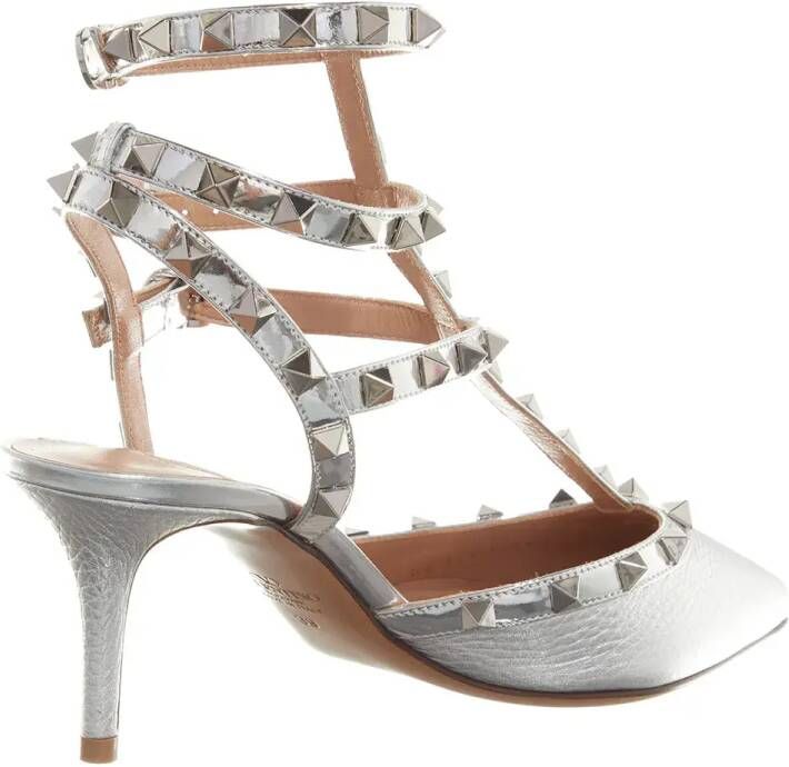 Valentino Garavani Pumps & high heels Ankle Strap Rockstud in zilver