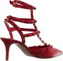 Valentino Garavani Pumps & high heels Rockstud Ankle Strap Pumps Leather in rood - Thumbnail 2