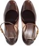 Valentino Garavani Pumps & high heels Tan Go 155 Leather Platforms in bruin - Thumbnail 3