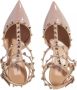 Valentino Garavani Sandalen Rockstud Ankle Strap Sandali Con Tacco in poeder roze - Thumbnail 3