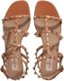 Valentino Garavani Sandalen Rockstud Sandal in cognac - Thumbnail 4