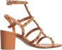 Valentino Garavani Studded Leren Sandalen met Dikke Hak Black Dames - Thumbnail 13