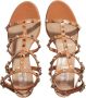 Valentino Garavani Studded Leren Sandalen met Dikke Hak Black Dames - Thumbnail 15