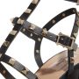 Valentino Garavani Studded Leren Sandalen met Dikke Hak Black Dames - Thumbnail 5