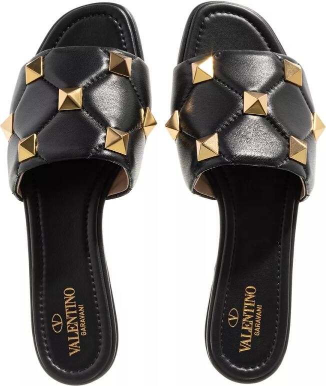 Valentino Garavani Slippers & Mules Slide Rockstud in zwart