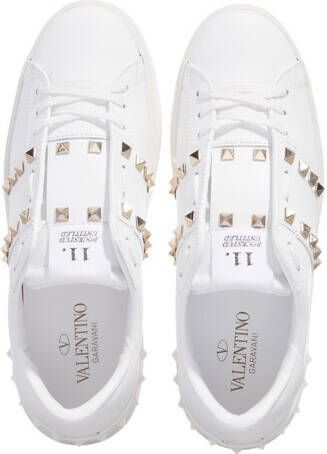 Valentino Garavani Sneakers Rockstud Untitled Sneaker in wit