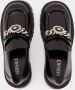 Versace Zwarte Leren Instap Platte Schoenen Black Dames - Thumbnail 6