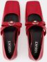 Versace Gianni Ribbon Flat Shoes Leather Red in rood - Thumbnail 2