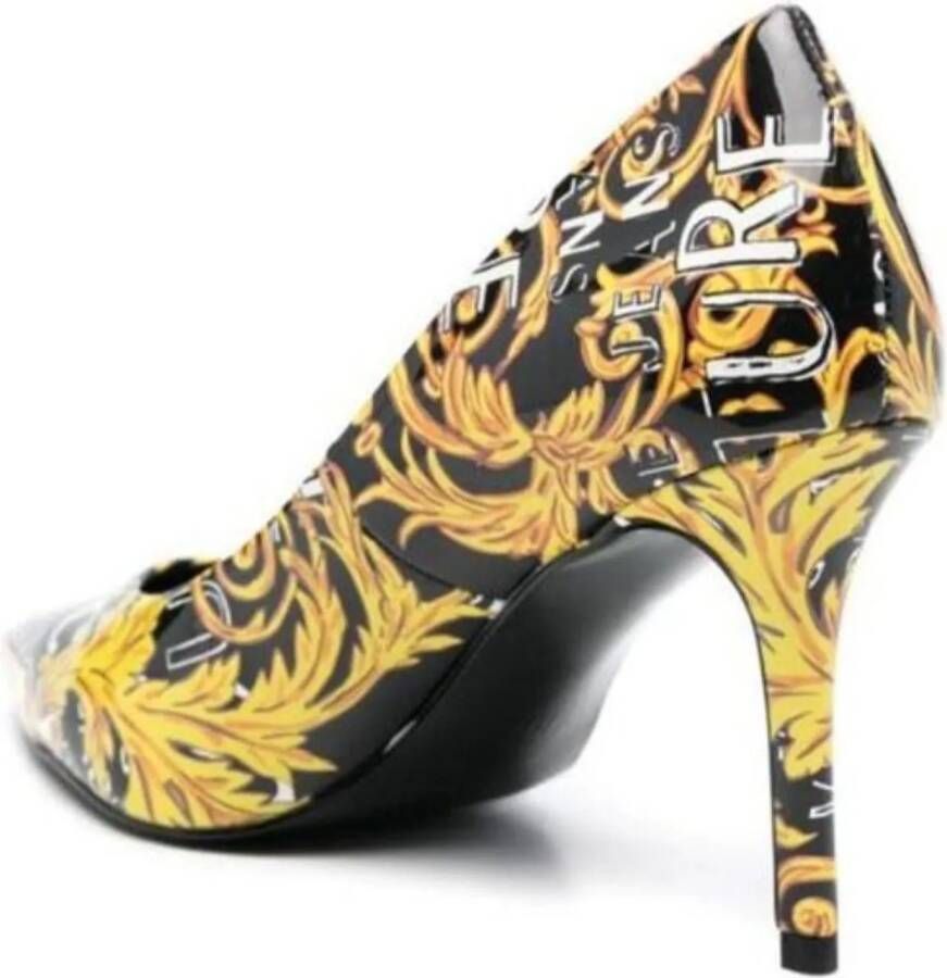 Versace Jeans Couture Low-Top Sneakers High heel shoes Black in zwart