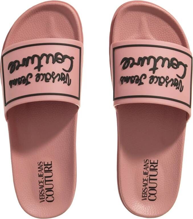 Versace Jeans Couture Slippers & Mules Fondo Shelly Dis. Sq2 in poeder roze