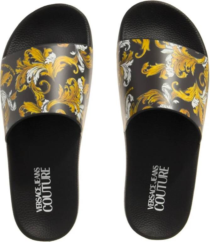 Versace Jeans Couture Slippers & Mules Fondo Shelly Dis. Sq3 in zwart