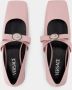 Versace Loafers & ballerina schoenen Ballerinas Leather Pink in roze - Thumbnail 6