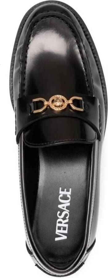 Versace Sandalen Flat shoes Black in zwart