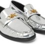 Versace Loafers Flat shoes Silver in zilver - Thumbnail 3