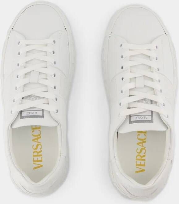 Versace Sneakers Cotton White in wit