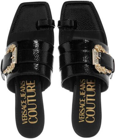 Versace Jeans Couture Slippers Fondo Millie in zwart