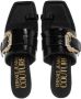 Versace Jeans Couture Slippers Fondo Millie in zwart - Thumbnail 6